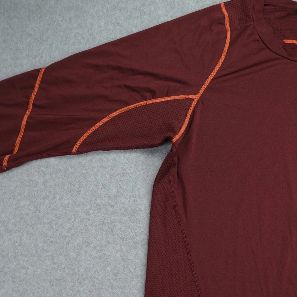 Nike Team Kobe Bryant Shirt Mens XXL Maroon Sheath Logo Training Compression LS‎
